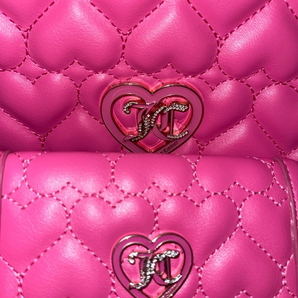 Juicy Couture Pink Quilted Heart Bag and Wallet Set - Picture 7 of 7